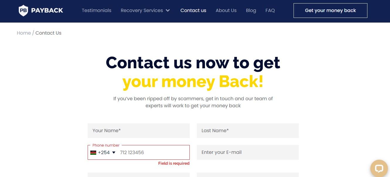 Payback Ltd customer support Payback Ltd customer support