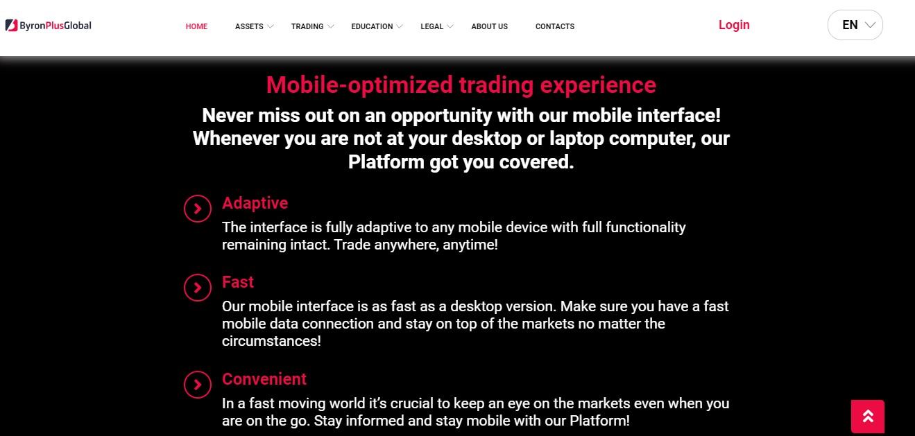 Byron Plus Global Trading Platform Byron Plus Global Trading Platform