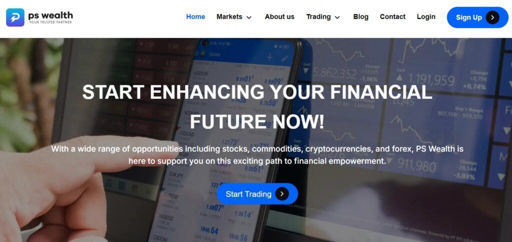 PS Wealth homepage PS Wealth homepage