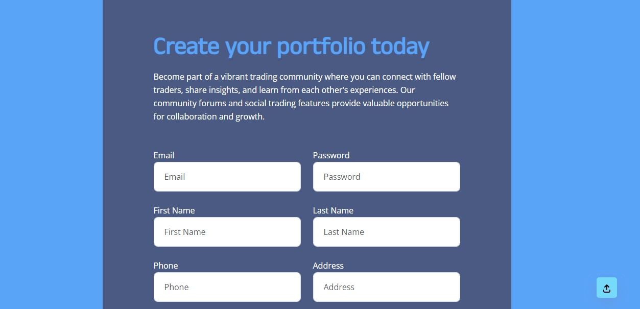 Trust-Fund Signup Page Trust-Fund Signup Page