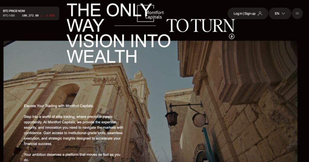 montfortcapitals home page screenshot